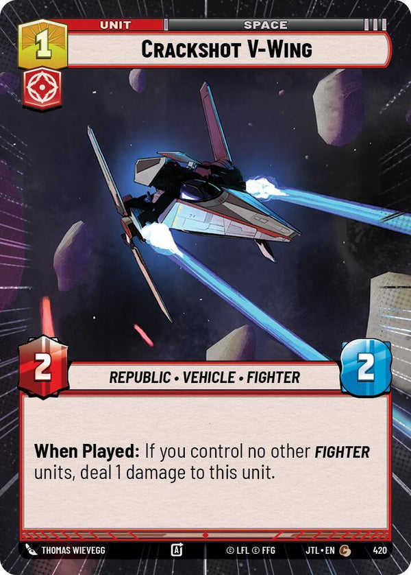 Crackshot V-Wing (Hyperspace) - Star Wars Unlimited