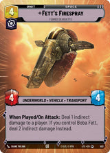 Fett's Firespray - Feared Silhouette (Hyperspace) - Star Wars Unlimited