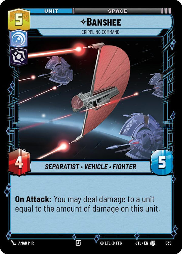 Banshee - Crippling Command (Foil) - Star Wars Unlimited