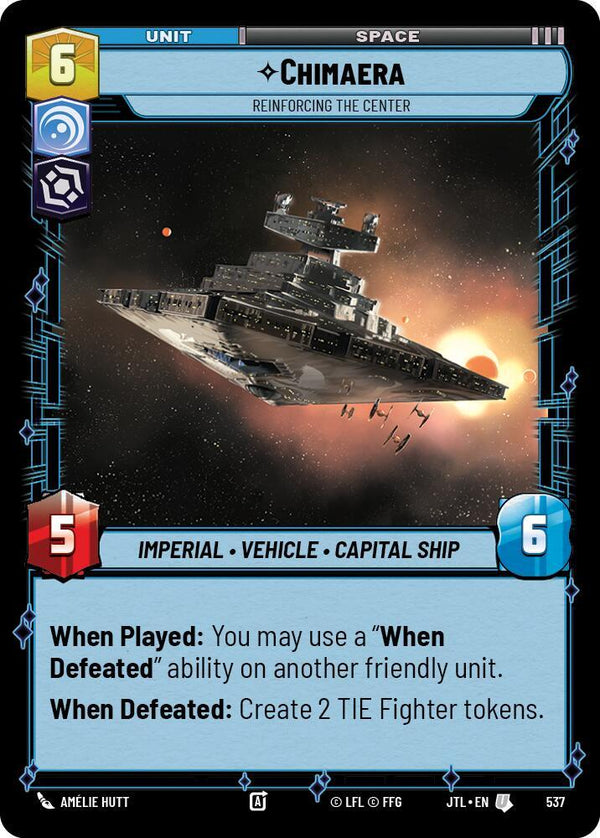 Chimaera - Reinforcing the Center (Foil) - Star Wars Unlimited