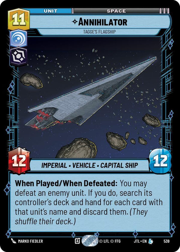 Annihilator - Tagge's Flagship (Foil) - Star Wars Unlimited