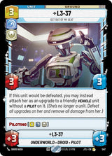 L3-37 - Get Out Of My Seat (Foil) - Star Wars Unlimited
