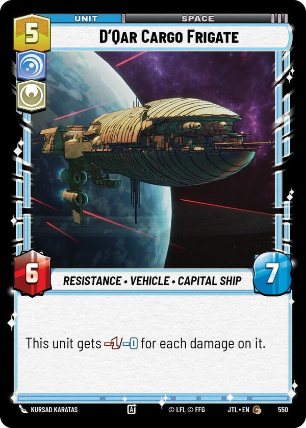 D'Qar Cargo Frigate (Foil) - Star Wars Unlimited