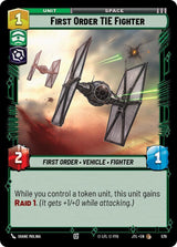 First Order TIE Fighter (Foil) - Star Wars Unlimited