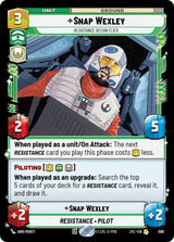 Snap Wexley - Resistance Recon Flier (Foil) - Star Wars Unlimited
