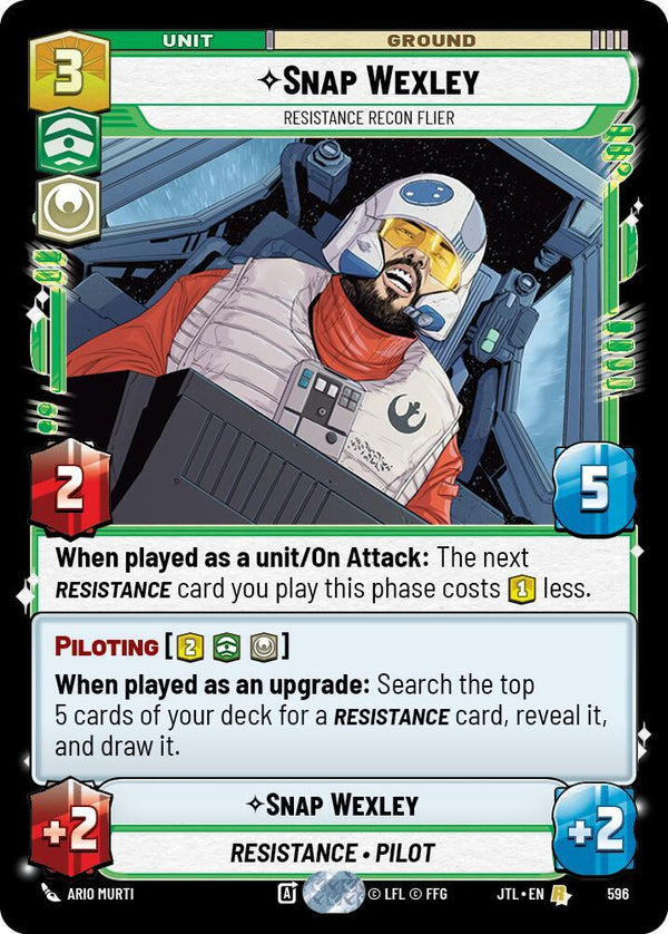 Snap Wexley - Resistance Recon Flier (Foil) - Star Wars Unlimited