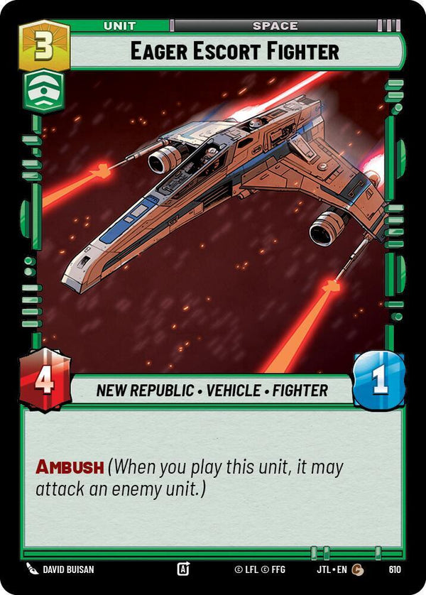 Eager Escort Fighter (Foil) - Star Wars Unlimited