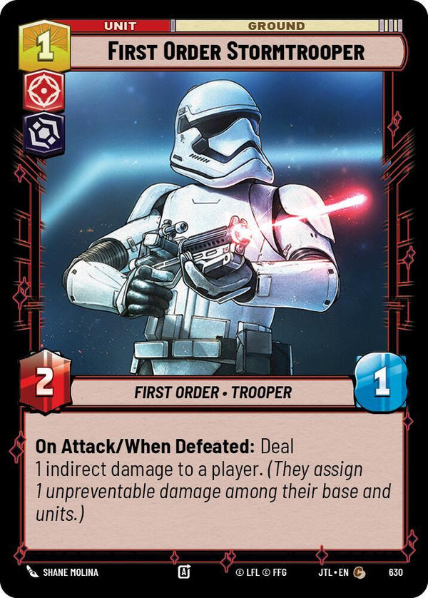 First Order Stormtrooper (Foil) - Star Wars Unlimited