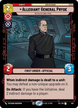 Allegiant General Pryde - Ruthless and Loyal (Foil) - Star Wars Unlimited