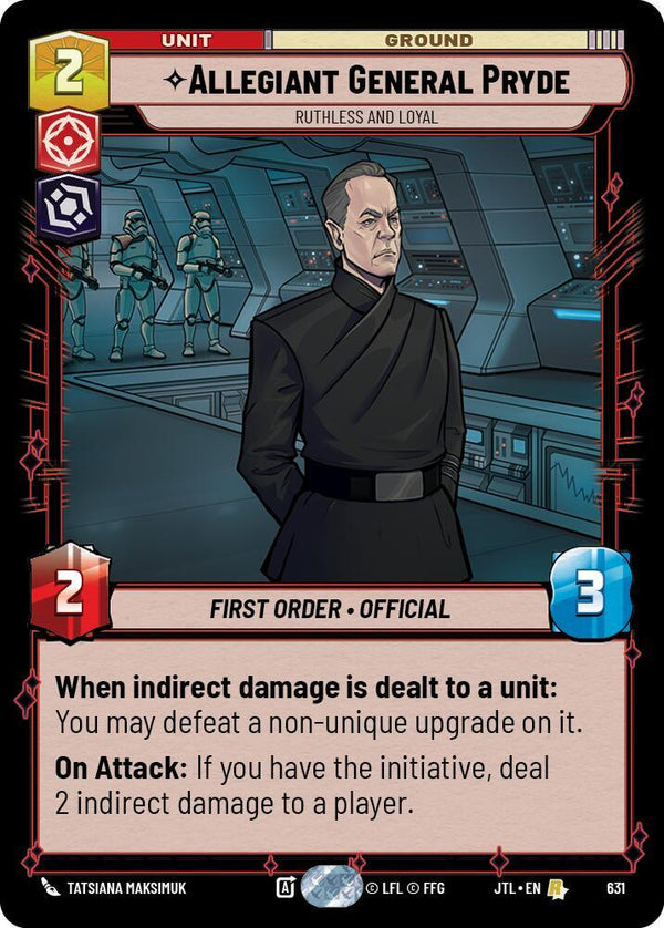 Allegiant General Pryde - Ruthless and Loyal (Foil) - Star Wars Unlimited