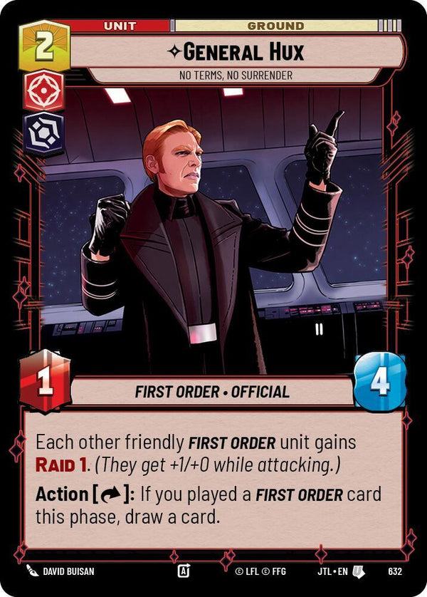 General Hux - No Terms, No Surrender (Foil) - Star Wars Unlimited