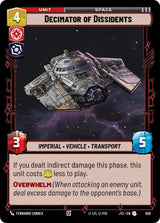 Decimator of Dissidents (Foil) - Star Wars Unlimited