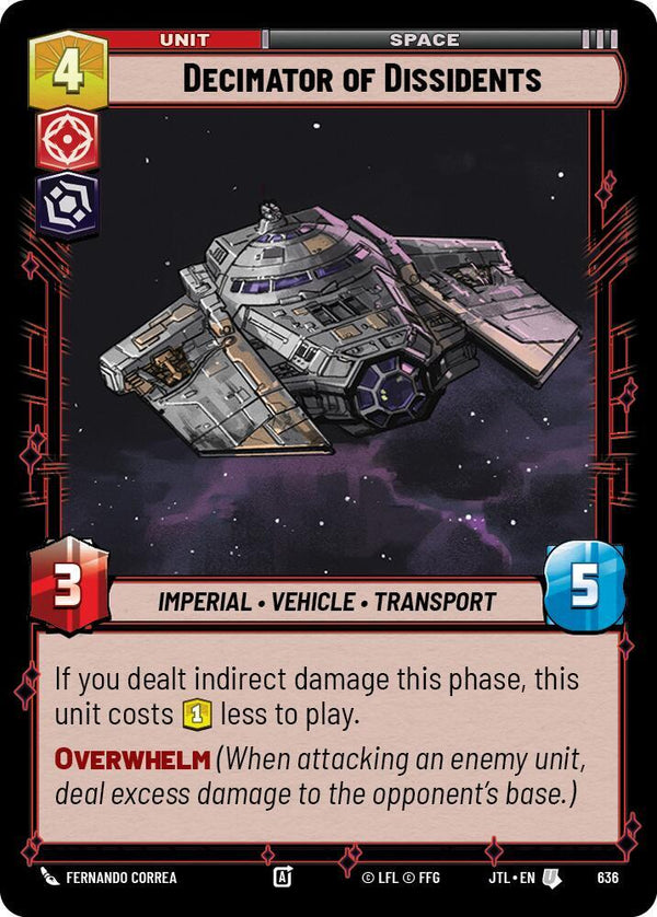 Decimator of Dissidents (Foil) - Star Wars Unlimited