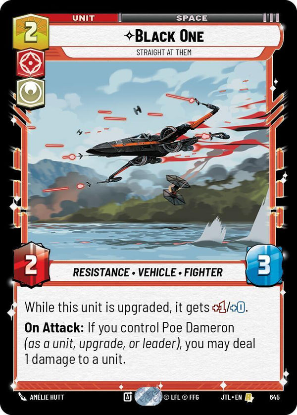 Black One - Straight At Them (Foil) - Star Wars Unlimited