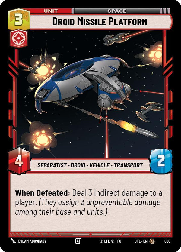 Droid Missile Platform (Foil) - Star Wars Unlimited