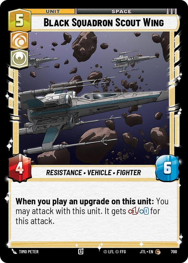 Black Squadron Scout Wing (Foil) - Star Wars Unlimited