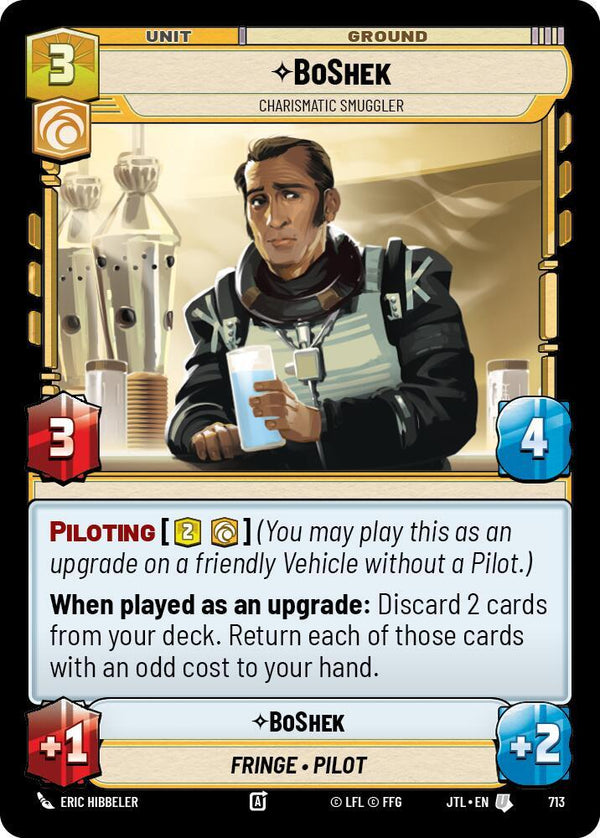 BoShek - Charismatic Smuggler (Foil) - Star Wars Unlimited