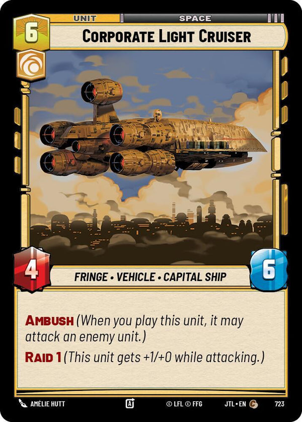 Corporate Light Cruiser (Foil) - Star Wars Unlimited