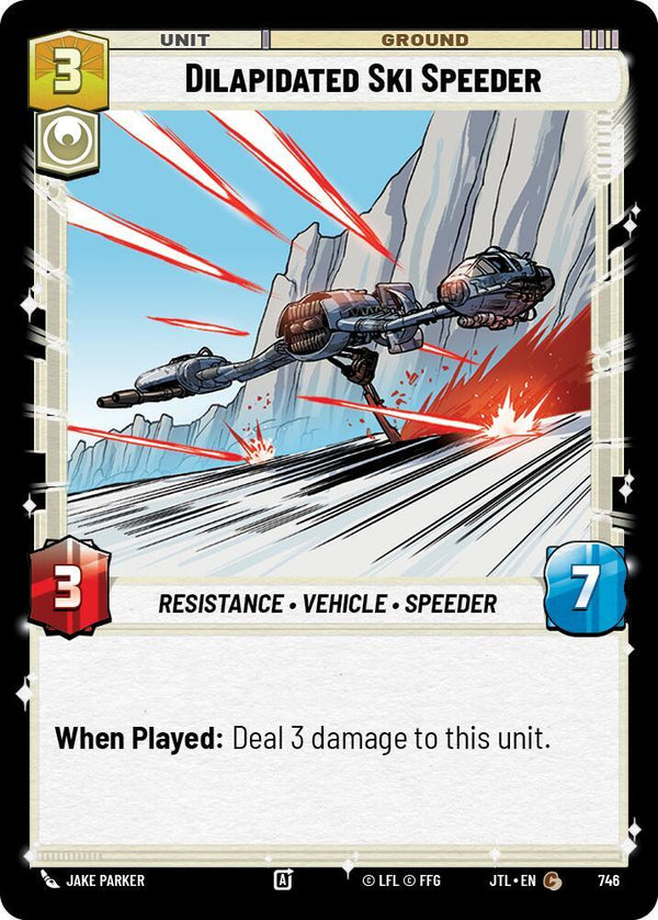 Dilapidated Ski Speeder (Foil) - Star Wars Unlimited