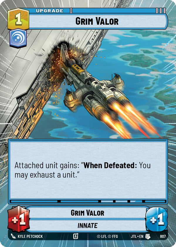 Grim Valor (Hyperspace Foil) - Star Wars Unlimited