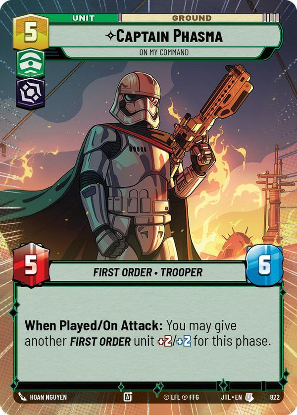 Captain Phasma - On My Command (Hyperspace Foil) - Star Wars Unlimited