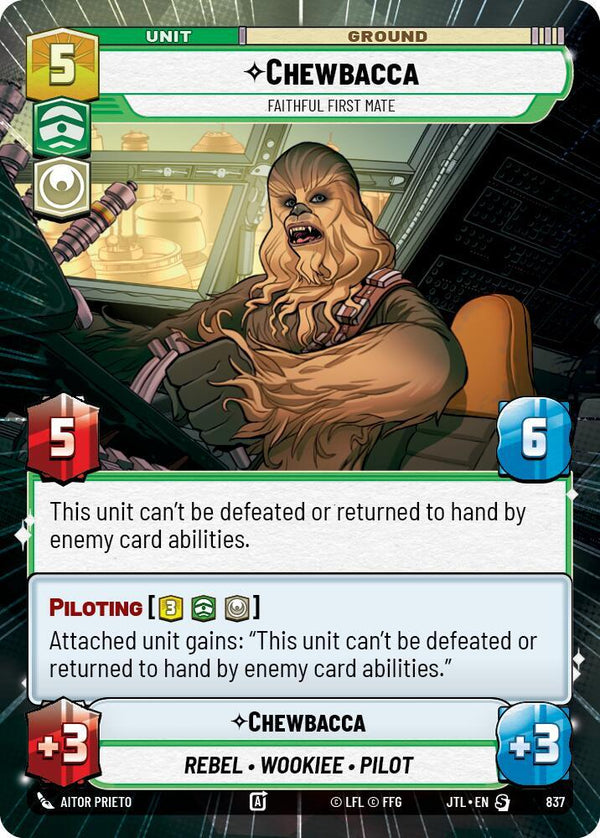Chewbacca - Faithful First Mate (Hyperspace Foil) - Star Wars Unlimited