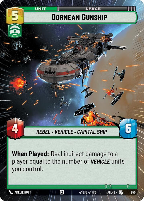 Dornean Gunship (Hyperspace Foil) - Star Wars Unlimited