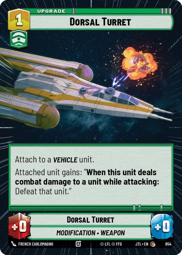 Dorsal Turret (Hyperspace Foil) - Star Wars Unlimited