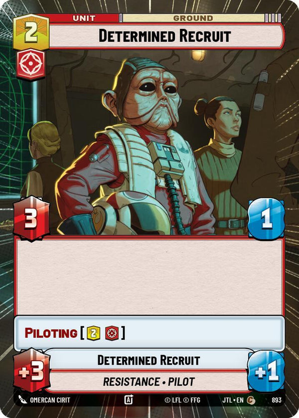 Determined Recruit (Hyperspace Foil) - Star Wars Unlimited