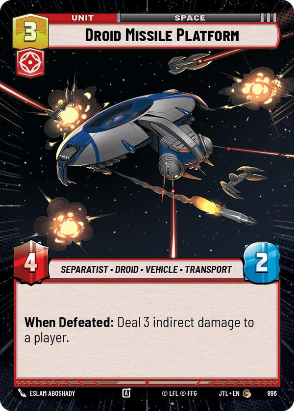 Droid Missile Platform (Hyperspace Foil) - Star Wars Unlimited