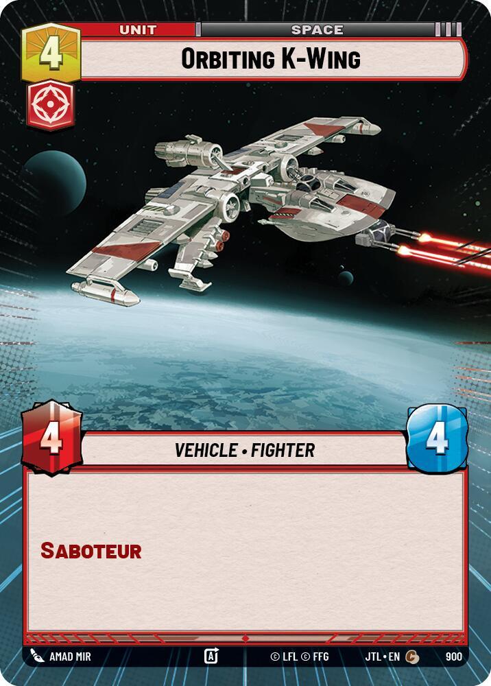 Orbiting K-Wing (Hyperspace Foil)