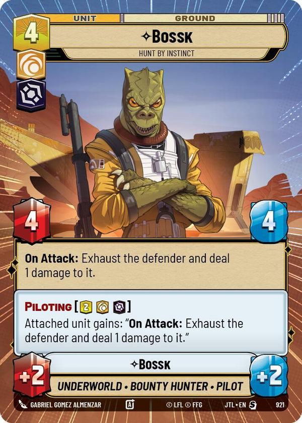 Bossk - Hunt By Instinct (Hyperspace Foil) - Star Wars Unlimited