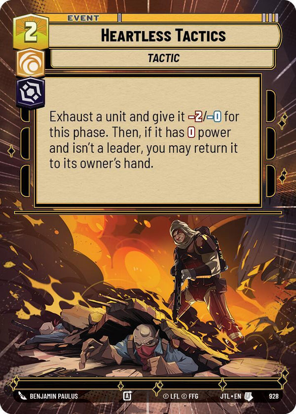 Heartless Tactics (Hyperspace Foil) - Star Wars Unlimited