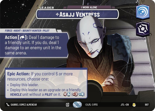 Asajj Ventress - I Work Alone (Showcase) - Star Wars Unlimited