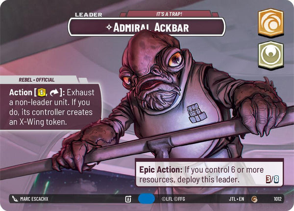 Admiral Ackbar - It's A Trap! (Showcase) - Star Wars Unlimited