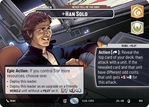 Han Solo - Never Tell Me the Odds (Showcase) - Star Wars Unlimited