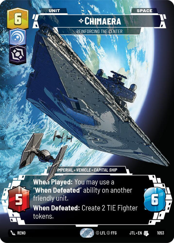 Chimaera - Reinforcing the Center (Prestige Foil) - Star Wars Unlimited