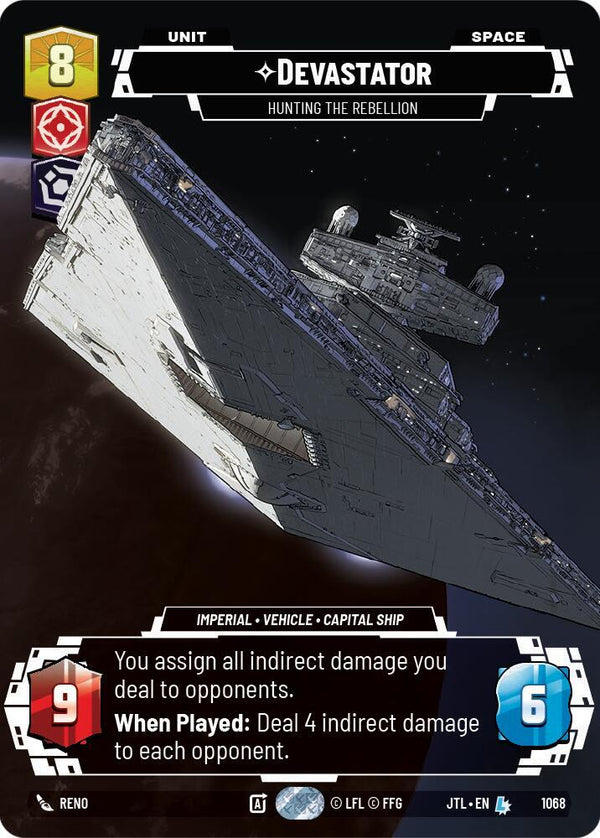 Devastator - Hunting the Rebellion (Prestige Foil) - Star Wars Unlimited