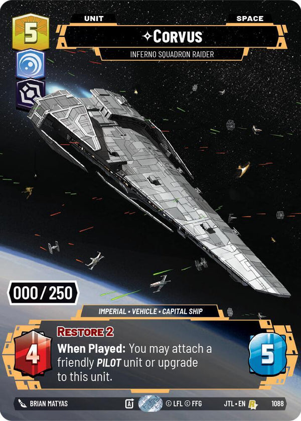 Corvus - Inferno Squadron Raider (Serialized) - Star Wars Unlimited