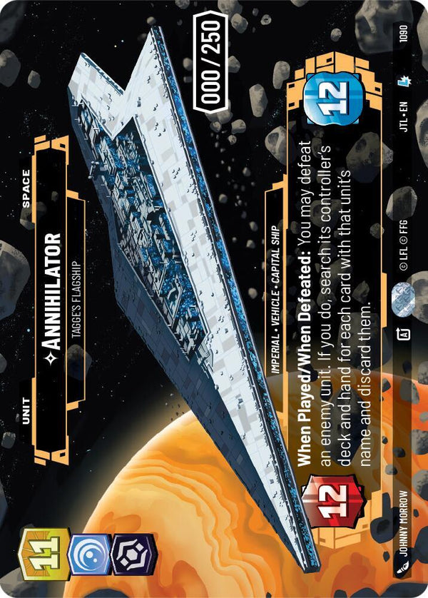 Annihilator - Tagge's Flagship (Serialized) - Star Wars Unlimited