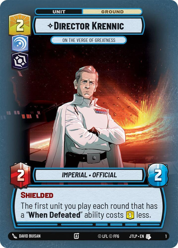 Director Krennic - On the Verge of Greatness - Star Wars Unlimited
