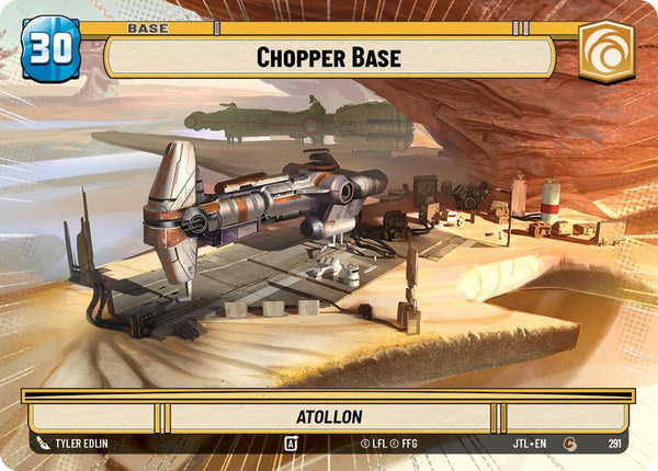Chopper Base // TIE Fighter (Hyperspace) - Star Wars Unlimited