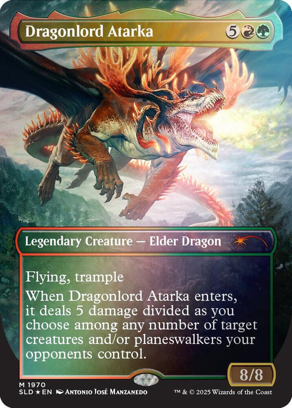 Dragonlord Atarka (Rainbow Foil) - Magic: The Gathering