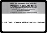 Code Card - Kleavor VSTAR Special Collection - Pokémon