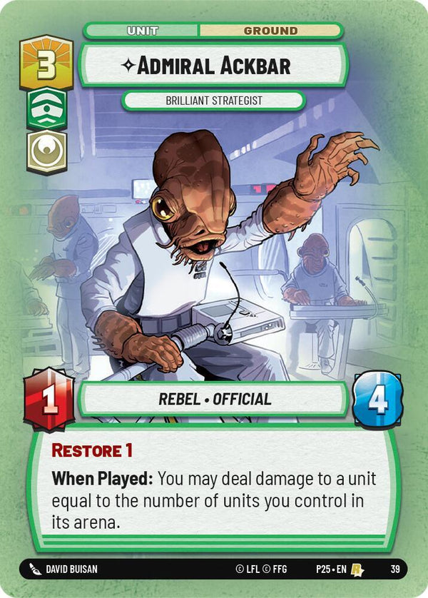 Admiral Ackbar - Brilliant Strategist - Star Wars Unlimited