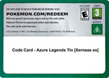 Code Card - Azure Legends Tin [Xerneas ex] - Pokémon