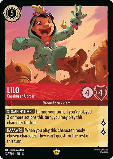 Lilo - Causing an Uproar - Disney Lorcana
