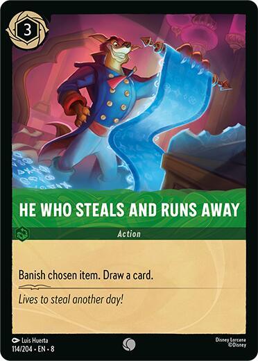 He Who Steals And Runs Away - Disney Lorcana