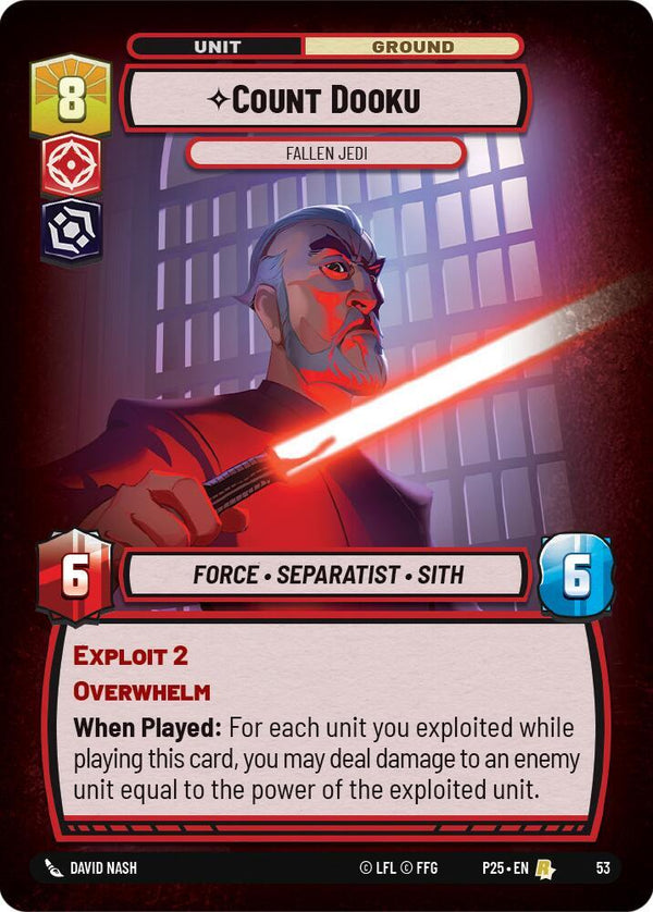 Count Dooku - Fallen Jedi - Star Wars Unlimited