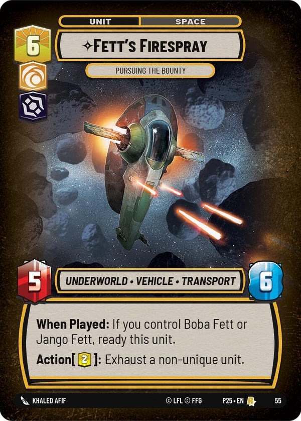 Fett's Firespray - Pursuing the Bounty - Star Wars Unlimited